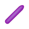 BANG AH718 Purple bala flexible de silicona sobre fondo blanco