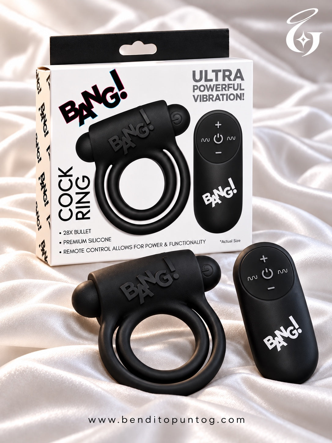 BANG Black con empaque y control remoto
